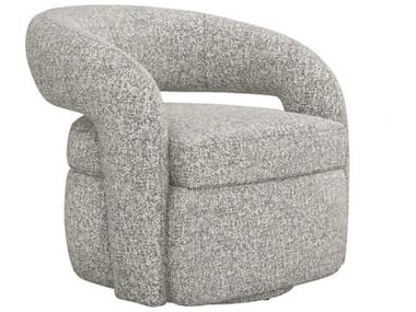 Interlude Home Targa Swivel 32" Gray Fabric Accent Chair IL19801656