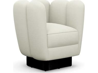 Interlude Home Gallery Swivel White Accent Chair IL19801715
