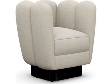 Interlude Home Gallery Swivel Beige Accent Chair IL19801717