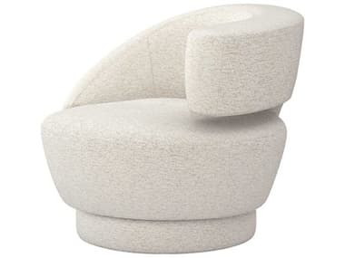 Interlude Home Arabella Swivel 35" Beige Fabric Accent Chair IL19801851