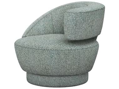 Interlude Home Arabella Swivel 35" Green Fabric Accent Chair IL19801854