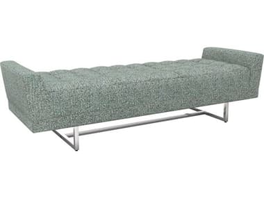 Interlude Home Luca Pool / Polished Nickel Accent Bench IL19801954
