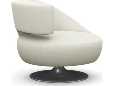 Interlude Home Isabella Swivel White Accent Chair IL19802115