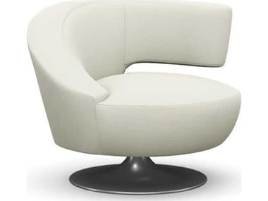 Interlude Home Isabella Swivel White Accent Chair IL19802215