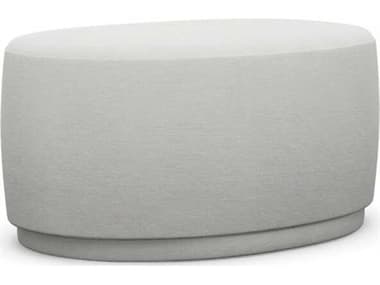 Interlude Home Dana Fresco Cream Upholstered Ottoman IL19802312