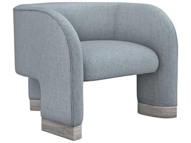 Interlude Home Trilogy 34" Gray Fabric Accent Chair IL19804150
