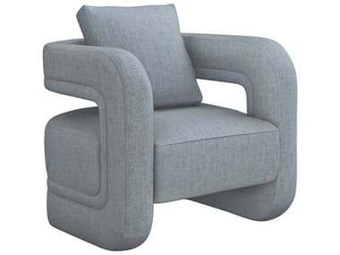 Interlude Home Scillia 31" Gray Fabric Accent Chair IL19804250