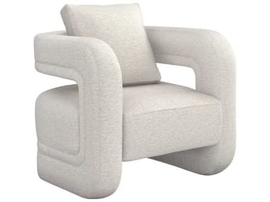 Interlude Home Scillia 31" Beige Fabric Accent Chair IL19804251