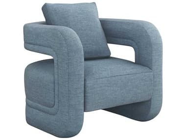 Interlude Home Scillia 31" Blue Fabric Accent Chair IL19804252
