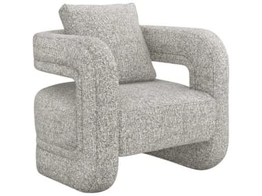 Interlude Home Scillia 31" Gray Fabric Accent Chair IL19804256