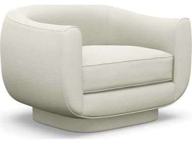 Interlude Home Spectrum Swivel White Accent Chair IL19804315