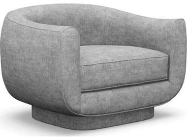 Interlude Home Spectrum Swivel Gray Accent Chair IL1980434
