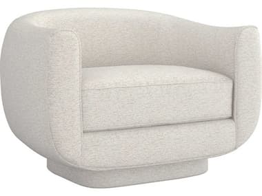 Interlude Home Spectrum Swivel 34" Beige Fabric Accent Chair IL19804351