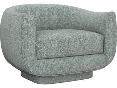 Interlude Home Spectrum Swivel 34" Green Fabric Accent Chair IL19804354
