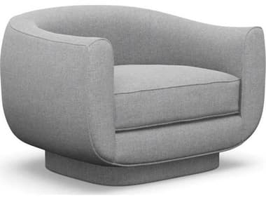 Interlude Home Spectrum Swivel Gray Accent Chair IL1980436