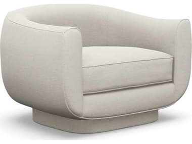 Interlude Home Spectrum Swivel Cream Accent Chair IL1980437