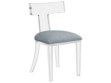 Interlude Home Tristan Clear Fabric Upholstered Side Dining Chair IL19805650