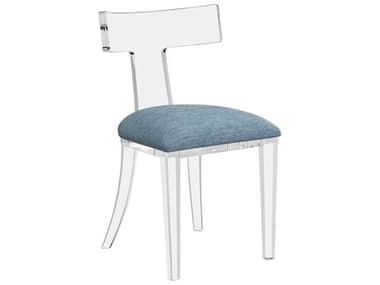 Interlude Home Tristan Blue Fabric Upholstered Side Dining Chair IL19805652