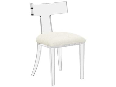 Interlude Home Tristan Clear Fabric Upholstered Side Dining Chair IL19805655