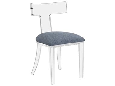 Interlude Home Tristan Blue Fabric Upholstered Side Dining Chair IL19805658
