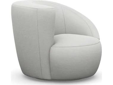Interlude Home Carlisle Swivel White Accent Chair IL19805812