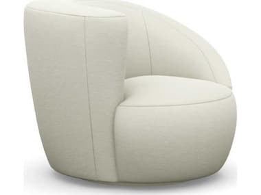 Interlude Home Carlisle Swivel White Accent Chair IL19805815