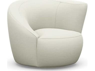 Interlude Home Carlisle Swivel White Accent Chair IL19805915
