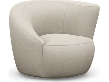 Interlude Home Carlisle Swivel Beige Accent Chair IL19805917