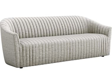 Interlude Home Channel 90" Tufted Storm Gray Fabric Upholstered Sofa IL19900114