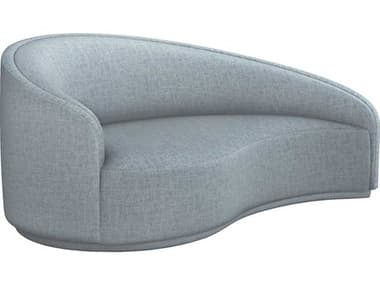 Interlude Home Dana 76" Marsh Gray Fabric Upholstered Chaise IL19900250