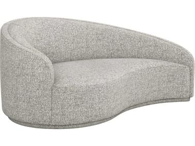 Interlude Home Dana 76" Breeze Gray Fabric Upholstered Chaise IL19900256