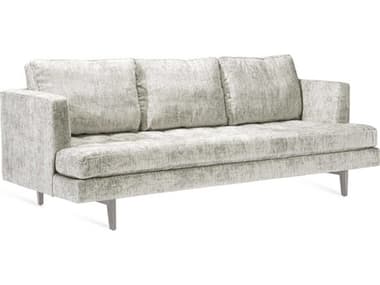Interlude Home Ayler 85" Tufted Storm Light Grey Fabric Upholstered Sofa IL19900514