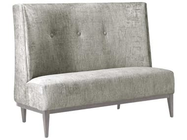 Interlude Home Chloe 58" Gray Fabric Tufted Chair and a Half IL19900714