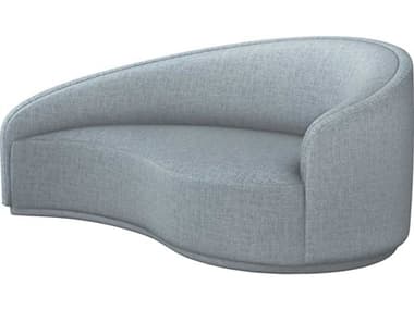 Interlude Home Dana 76" Marsh Gray Fabric Upholstered Chaise IL19901050