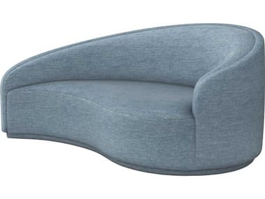 Interlude Home Dana 76" Surf Blue Fabric Upholstered Chaise IL19901052
