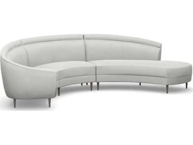 Interlude Home Capri Gray Upholstered Sectional Sofa IL19901212