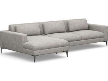Interlude Home Comodo Gray Upholstered Sectional Sofa IL19901816