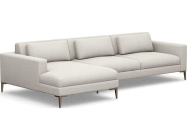 Interlude Home Comodo Cream Upholstered Sectional Sofa IL1990187