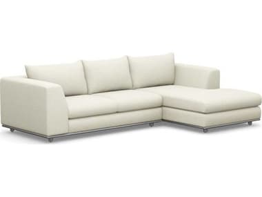 Interlude Home Comodo Cream Faux Leather Sectional Sofa IL19901919