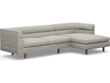 Interlude Home Ornette Gray Upholstered Sectional Sofa IL19902316