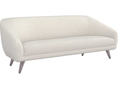 Interlude Home Profile 95" Drift Light Grey Beige Fabric Upholstered Sofa IL19903351
