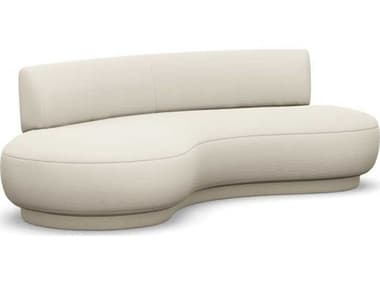 Interlude Home Nuage Pearl Cream Upholstered Sofa IL1990341