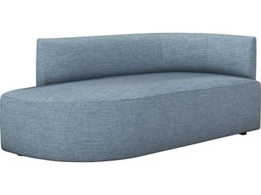 Interlude Home Martine 72" Surf Blue Fabric Upholstered Chaise IL19904052