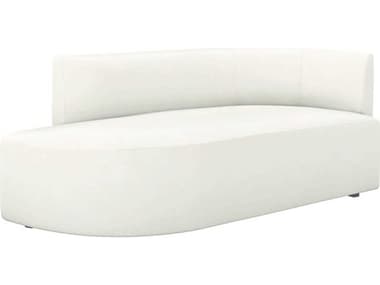 Interlude Home Martine 72" Shell White Fabric Upholstered Chaise IL19904053
