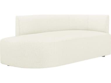 Interlude Home Martine 72" Dune White Fabric Upholstered Chaise IL19904057