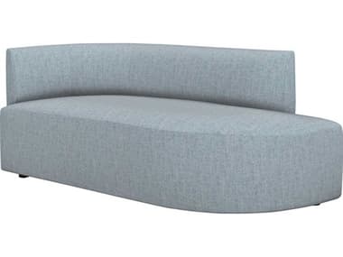 Interlude Home Martine 72" Marsh Gray Fabric Upholstered Chaise IL19904150