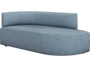 Interlude Home Martine 72" Surf Blue Fabric Upholstered Chaise IL19904152