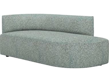 Interlude Home Martine 72" Pool Green Fabric Upholstered Chaise IL19904154