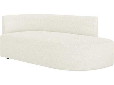 Interlude Home Martine 72" Foam White Fabric Upholstered Chaise IL19904155