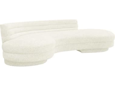 Interlude Home Sutton 97" Foam White Fabric Upholstered Sofa IL19904555